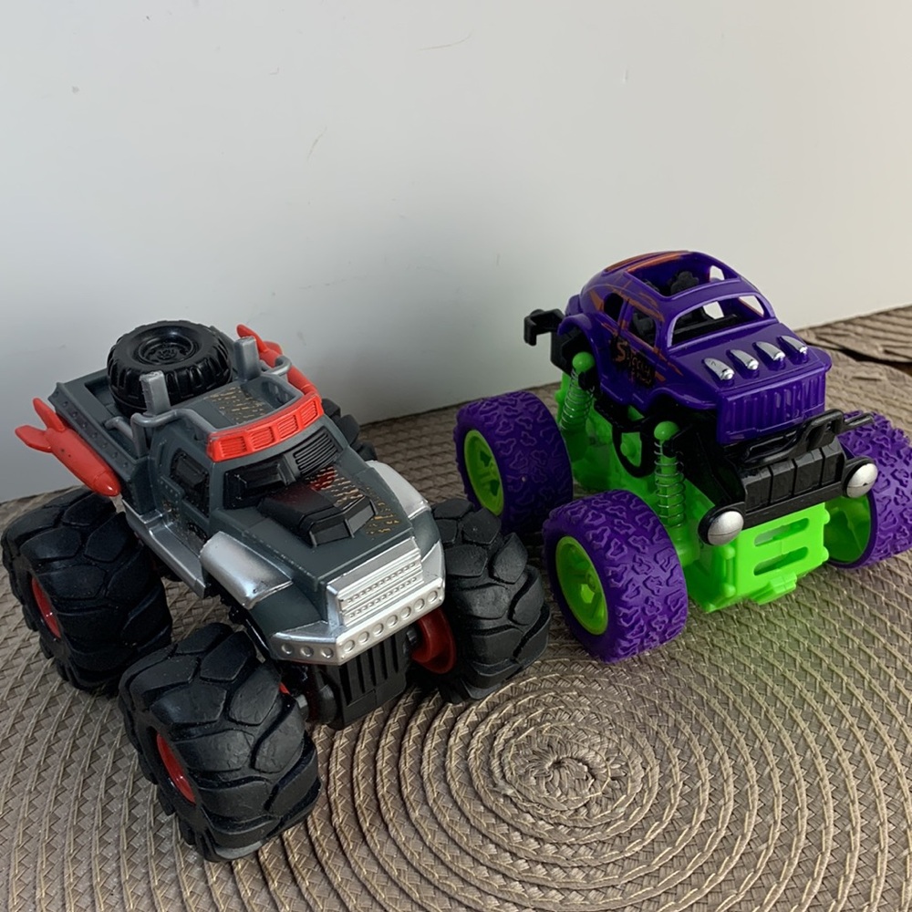 Lot of 2 Friction Monster Trucks Road Rippers